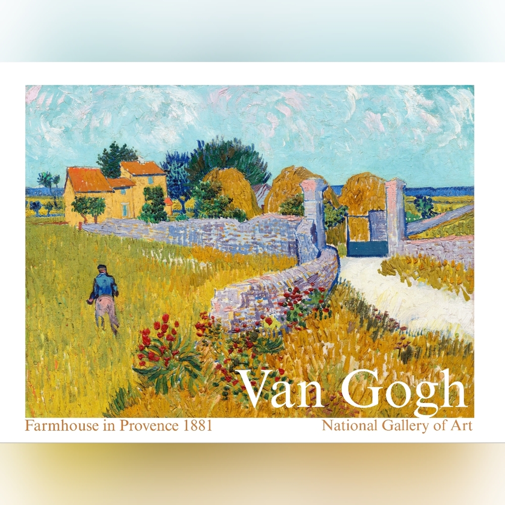 Farmhouse in Provence Art Print (1888) by Vincent Van Gogh.